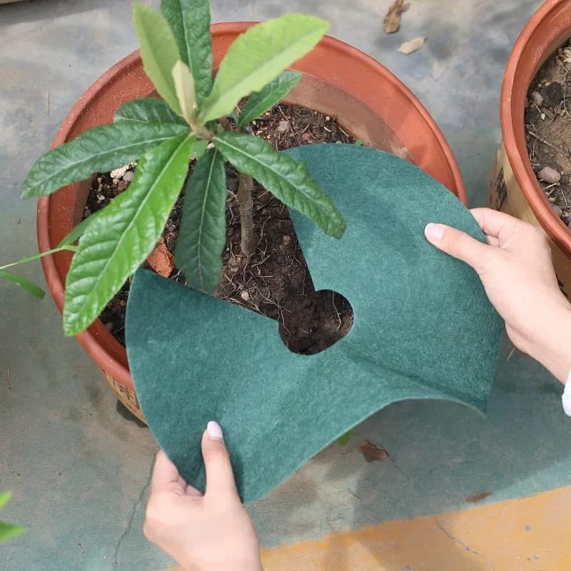 Maty ochronne Gardio – ekologiczne krążki przeciw chwastom z filcu oddychającego (zestaw 20 sztuk)