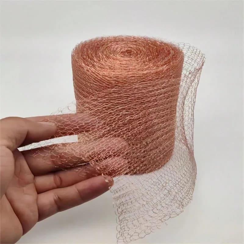 Siatka miedziana Gardio Copper Mesh 12,5 cm × 3 m – ochrona przed ślimakami, gryzoniami i insektami