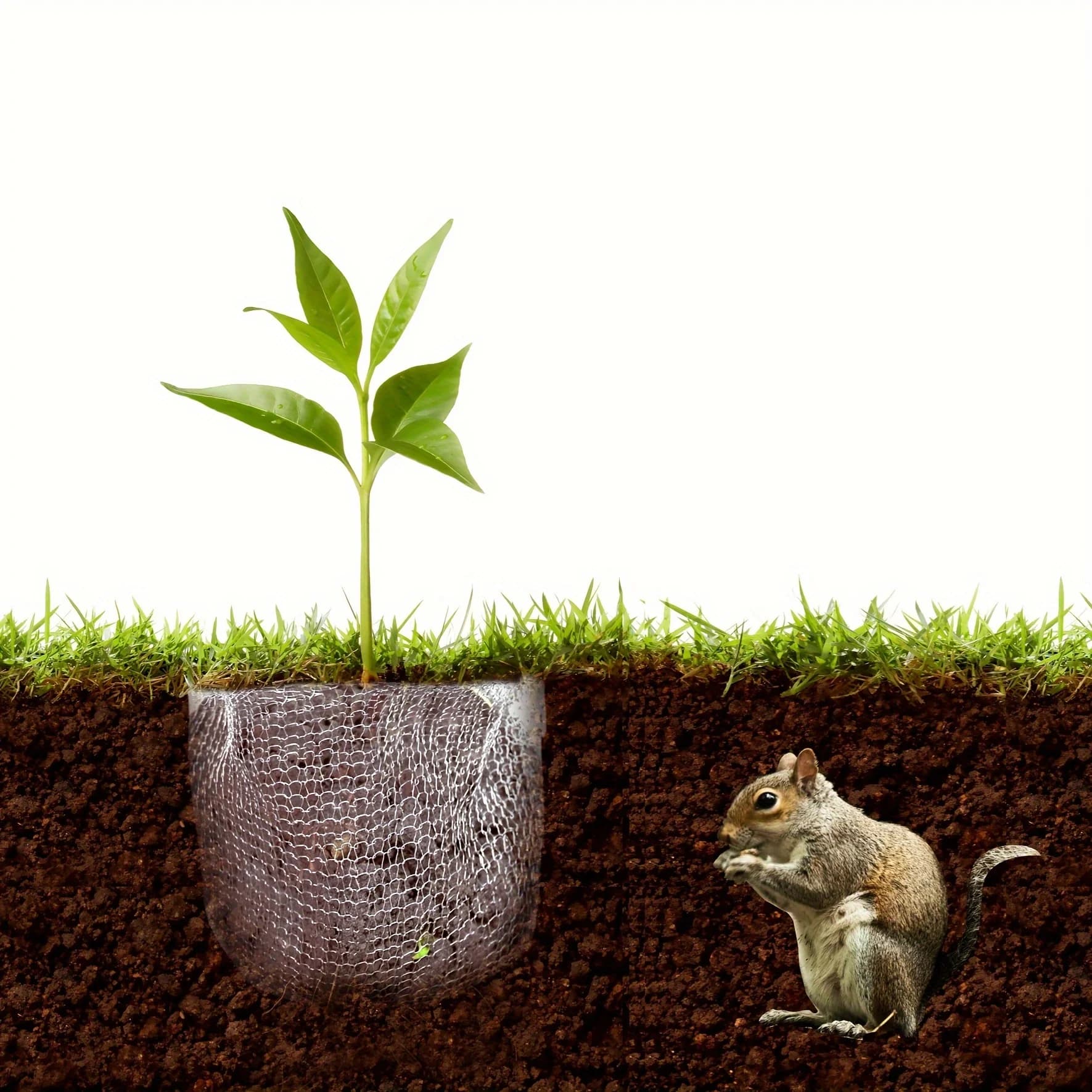 Gardio Stainless Root Protector – metalowa siatka ochronna na korzenie roślin (różne rozmiary)