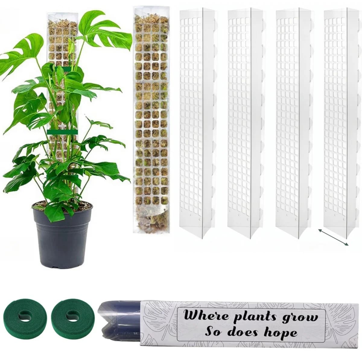 Podpora do roślin Gardio – słup torfowy z mchem dla roślin pnących (24/36/48 cali)